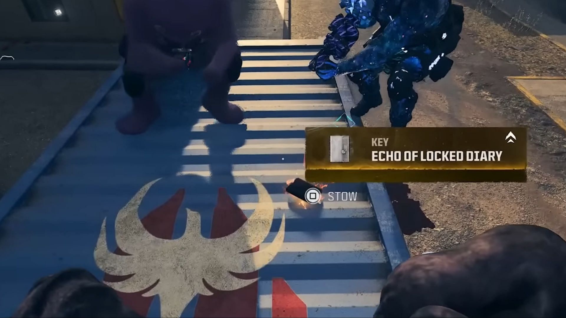 Golden Echo of Locked Diary item in MW3 Zombies (Image via Activision || YouTube/MrDalekJD)