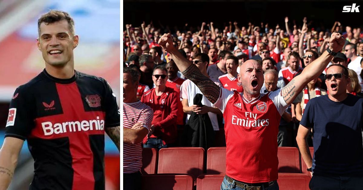 Granit Xhaka was appreciated by the Arsenal fans after their match against his Bayer Leverkusen side