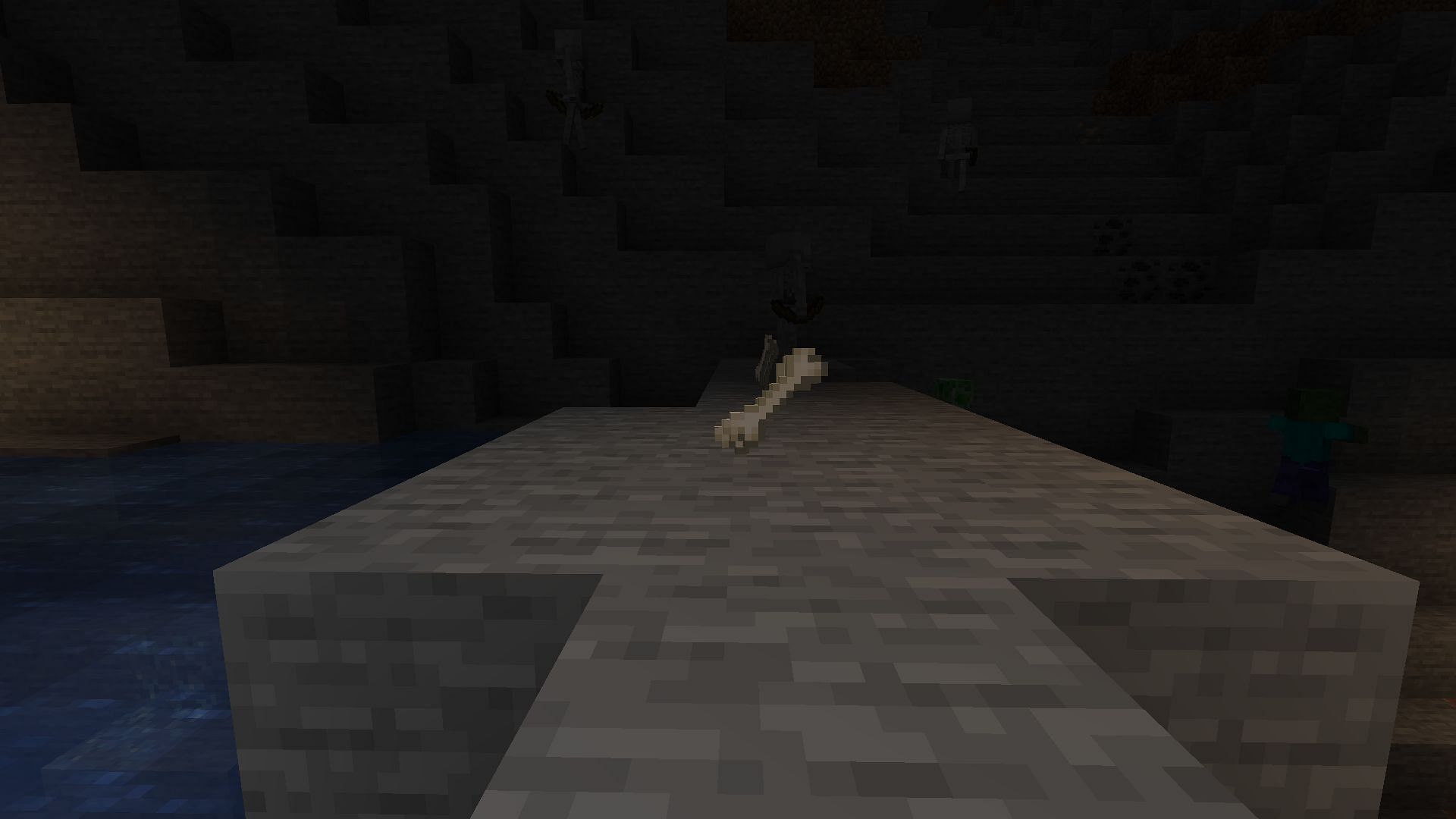 You can get bones from fishing (Image via Mojang)