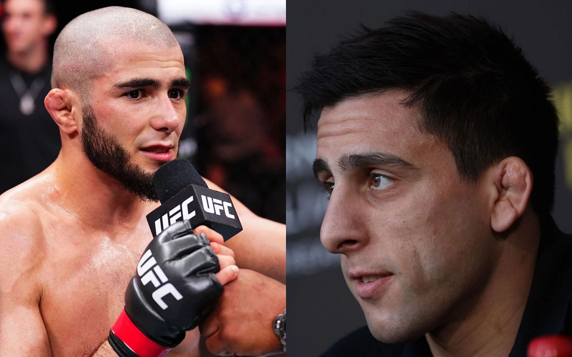 Muhammad Mokaev (left) fires back at Steve Erceg (right) for calling him &quot;entitled&quot; [Images courtesy: Getty Images]