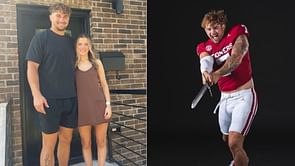 Oklahoma star Danny Stutsman teases teammate Jaren Kanak over snap with GF Mykala Olmstead: "Hard launch"