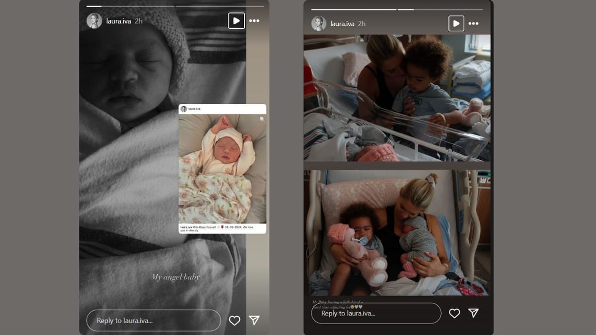 In Photos: D'Angelo Russell and wife Laura Ivaniukas show off newborn ...