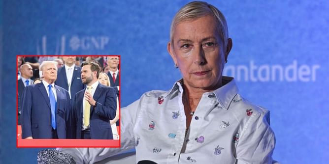 "What a douche" - Martina Navratilova slams Republican VP nominee JD Vance for justifying Donald Trump's attack on Hillary Clinton