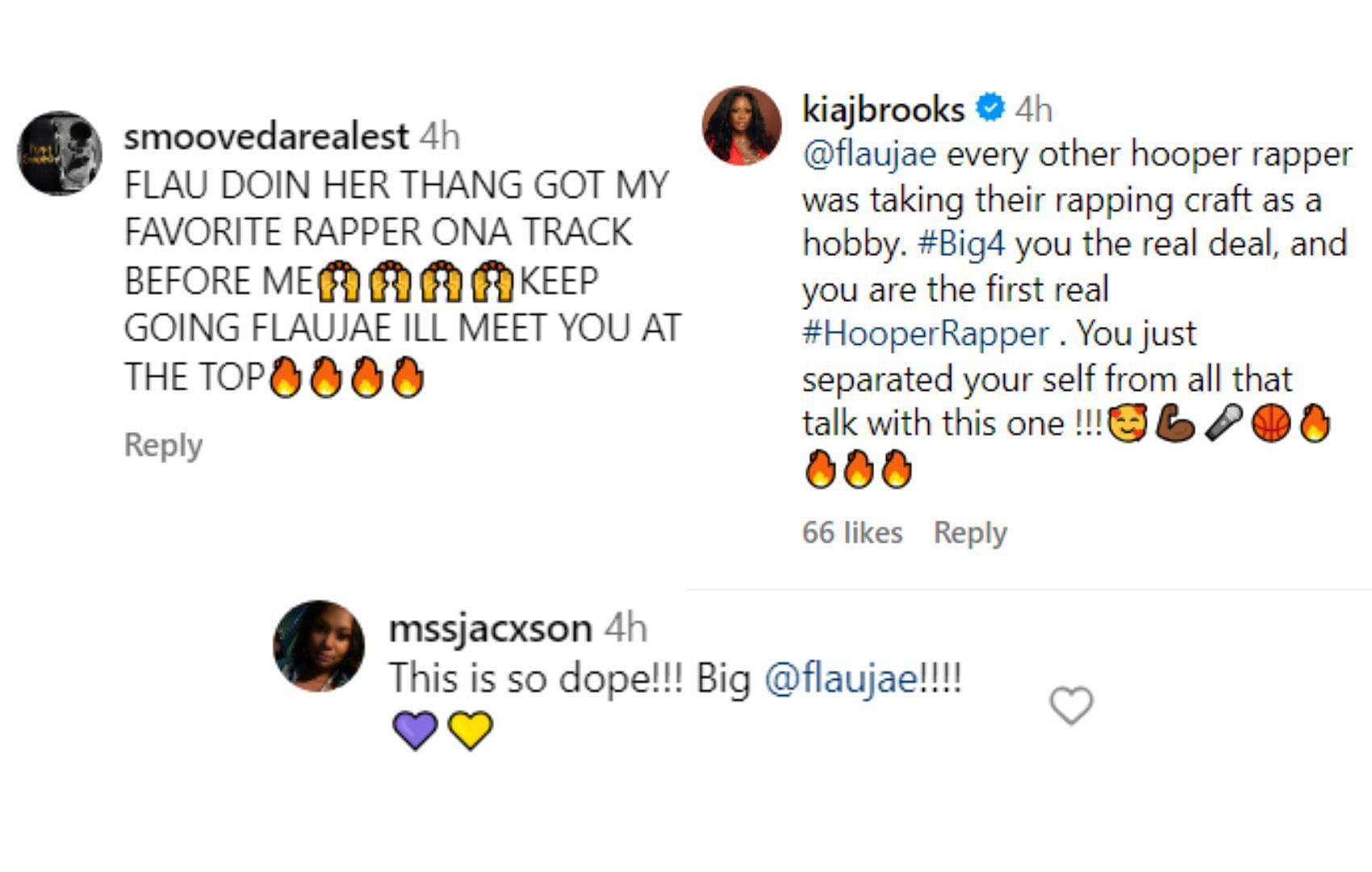 Comments on Flau&#039;jae Johnson&#039;s IG post