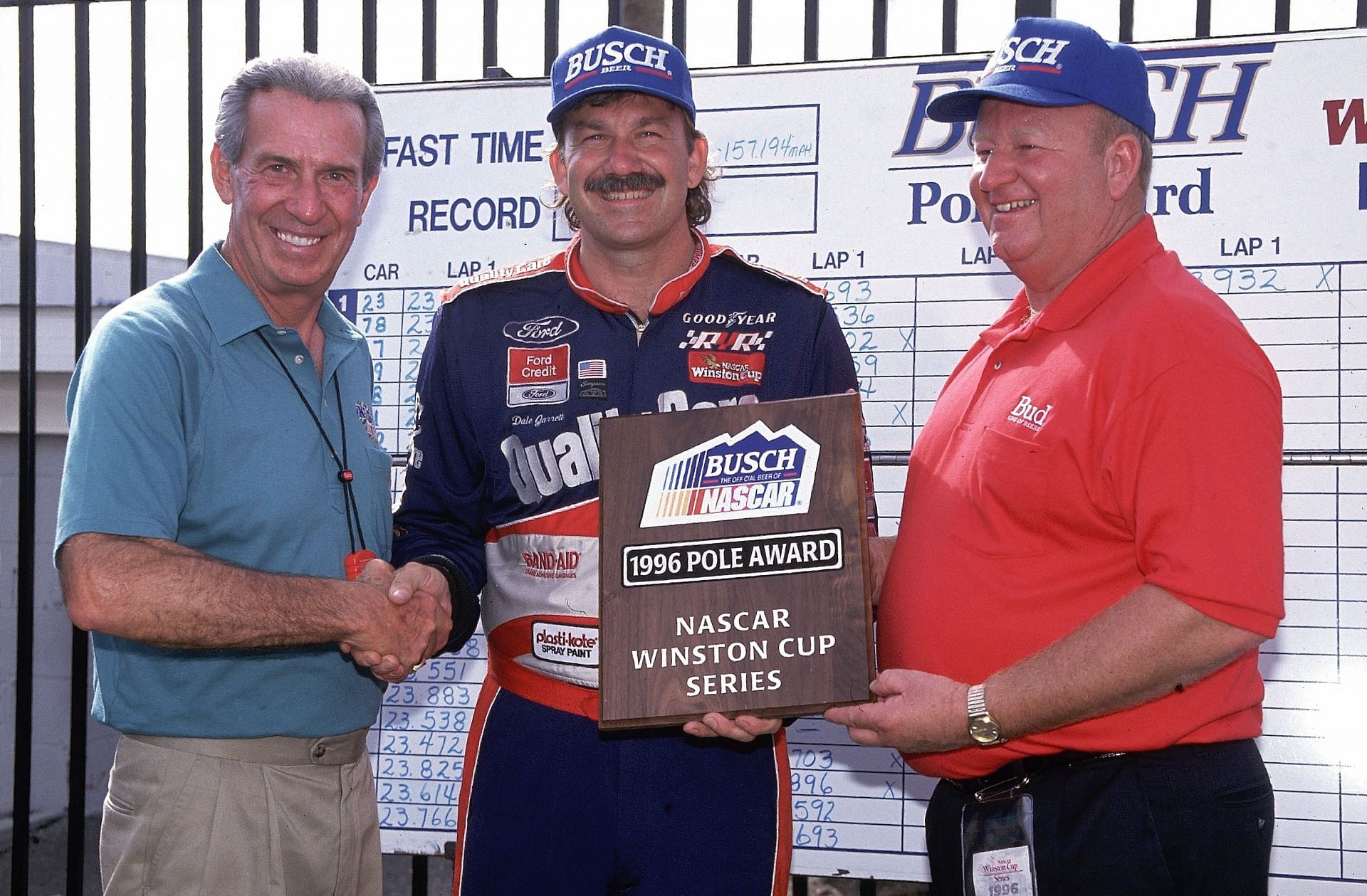 Ned and Dale Jarrett, 1996 (Photo via Getty Images)