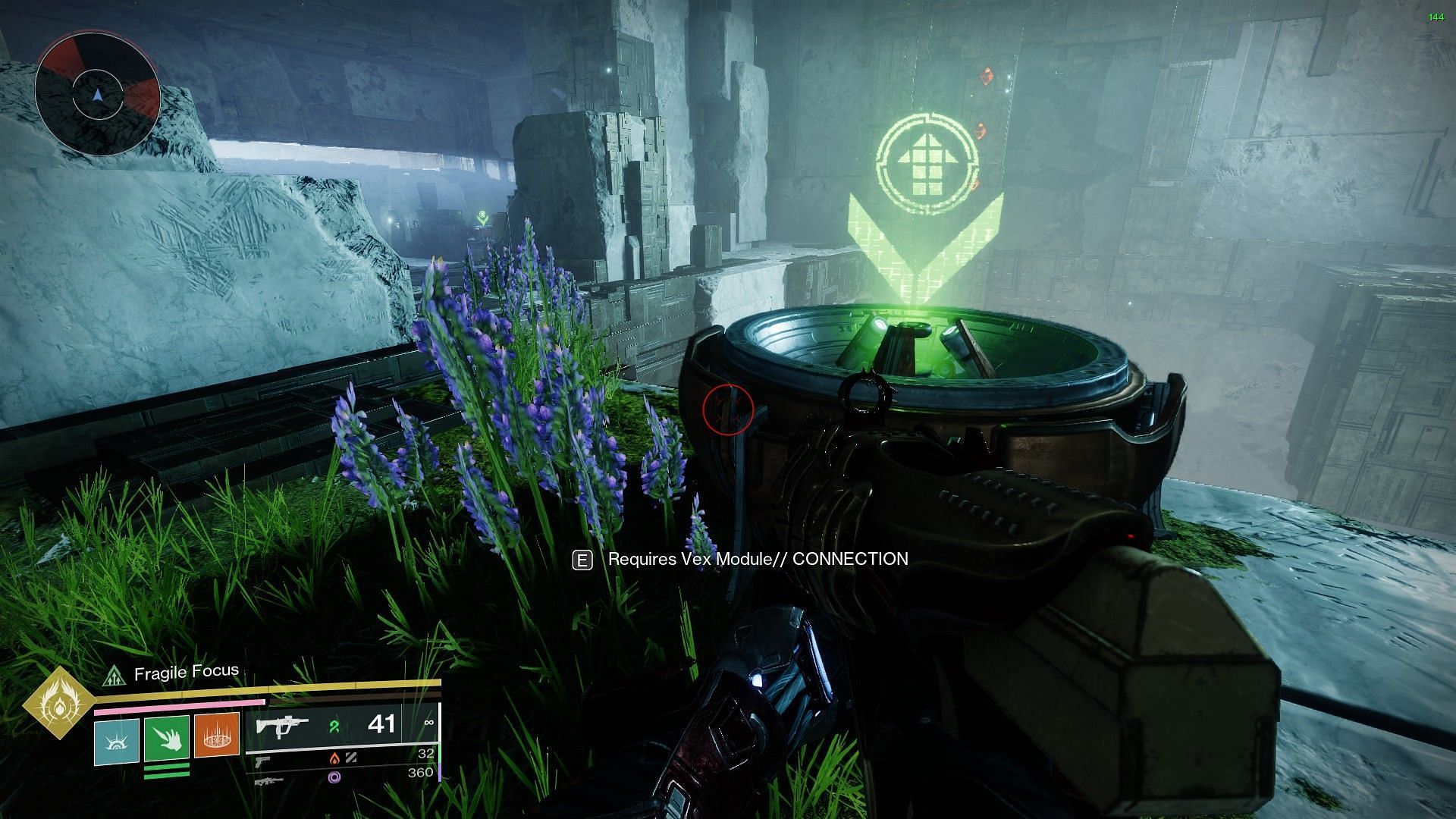 Vex Terminal for depositing the Connection Module in Destiny 2 (Image via Bungie)