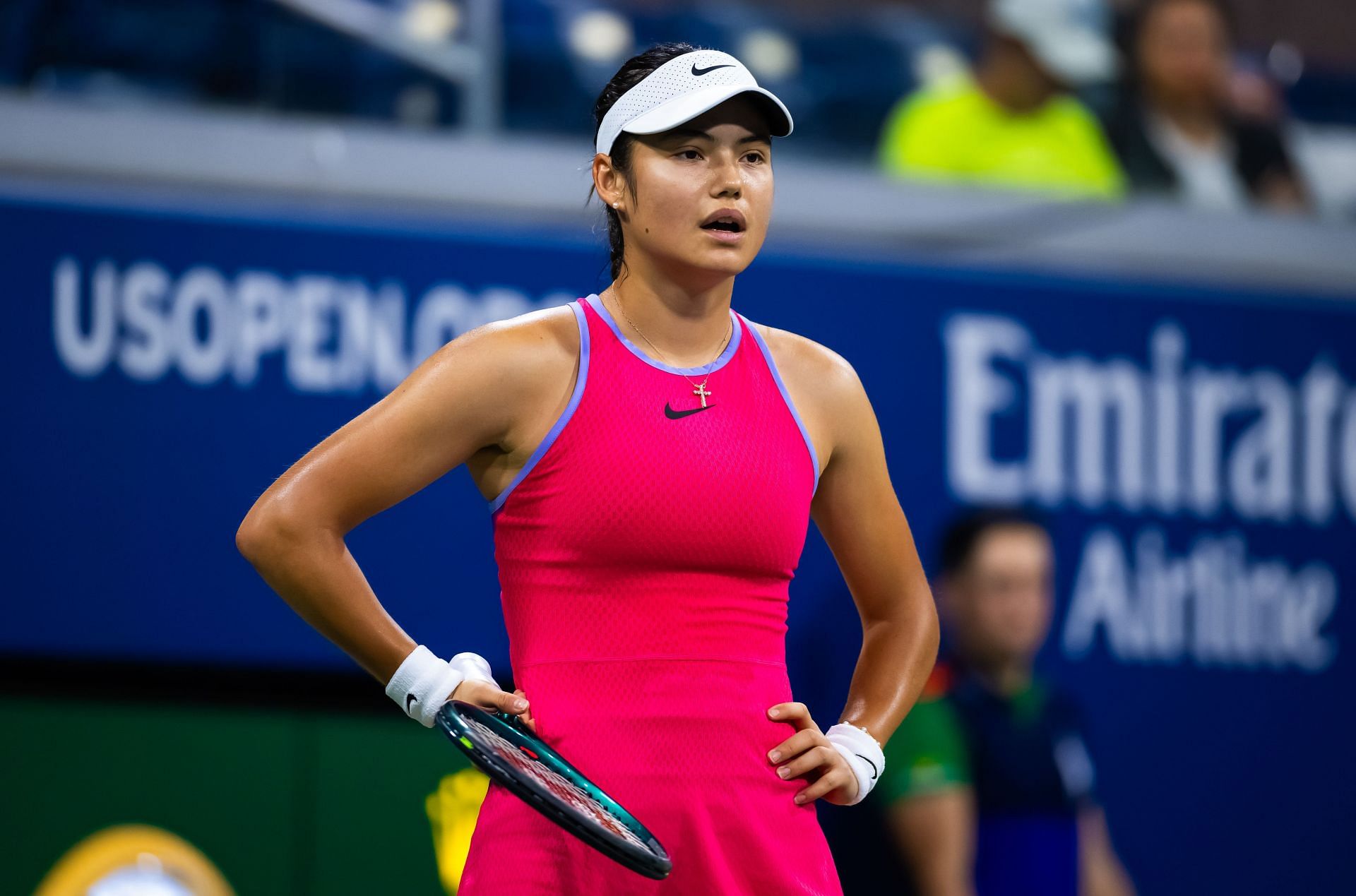 Emma Raducanu at the US Open 2024. (Photo: Getty)