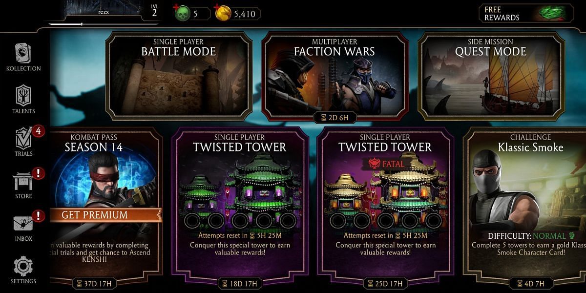 Fatal Twisted Tower in Mortal Kombat Mobile (Image via NetherRealm Studios)