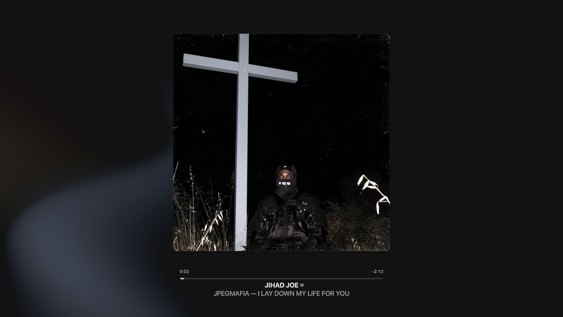 Track 9 on JPEGMafia&#039;s fifth studio album &#039;I LAY DOWN MY LIFE FOR YOU&#039; (Image via Apple Music)