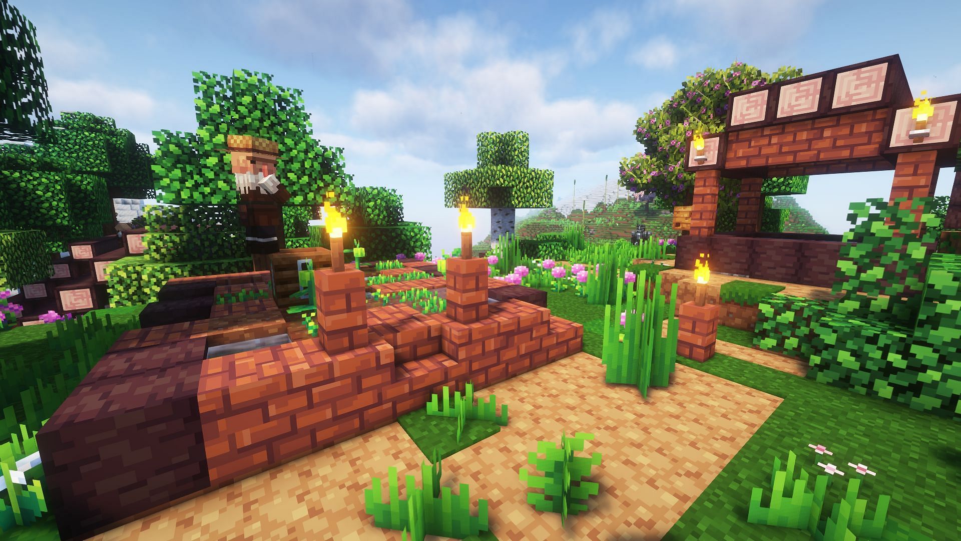 Few texture packs are as adorable as Whimscape (Image via Mojang)