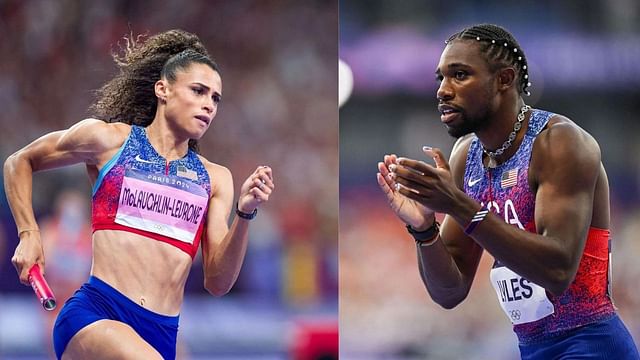 Sydney McLaughlin-Levrone and Noah Lyles (Images via: Getty)