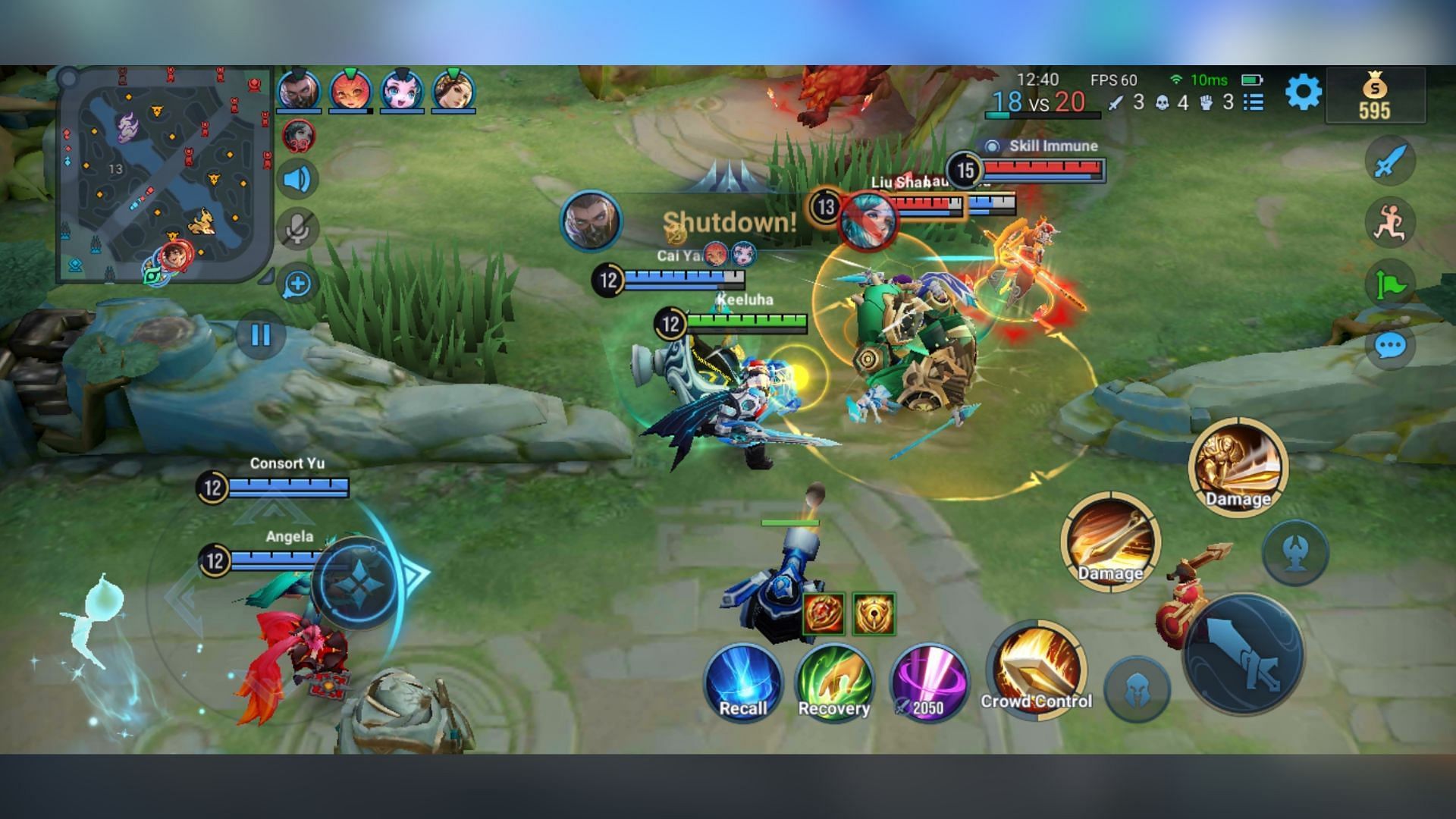 Don&#039;t engage in team fights if you are outnumbered by the enemy team. (Image via Level Infinite)