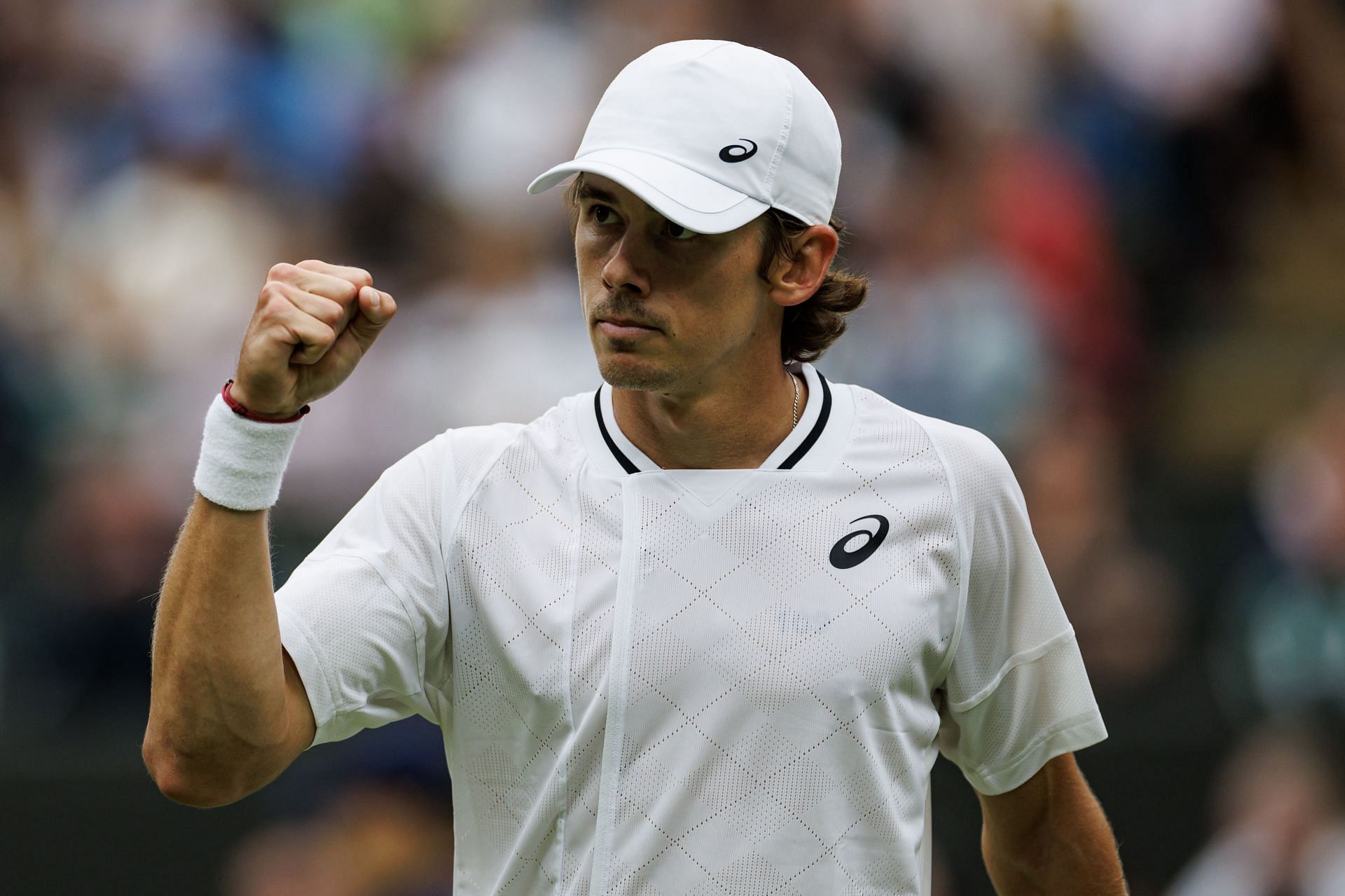 Alex de Minaur in action at the Wimbledon Championships (Picture: Getty)