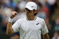 Alex de Minaur in action at the Wimbledon Championships (Picture: Getty)