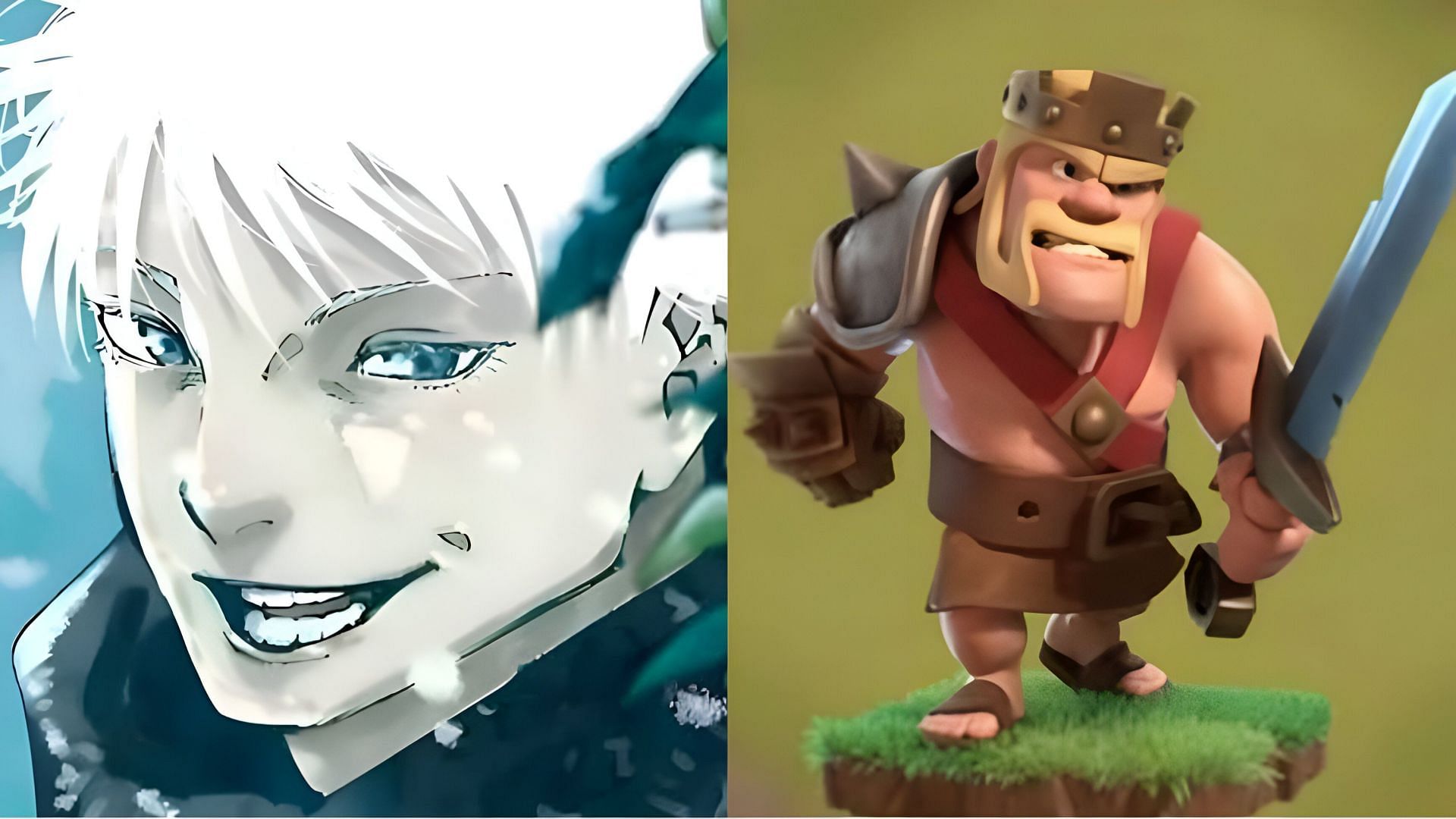 &quot;JJK influence is insane&quot; - Clash of Clans making a Gojo reference has Jujutsu Kaisen fans puffed with pride (Image via Shueisha &amp; Supercell)