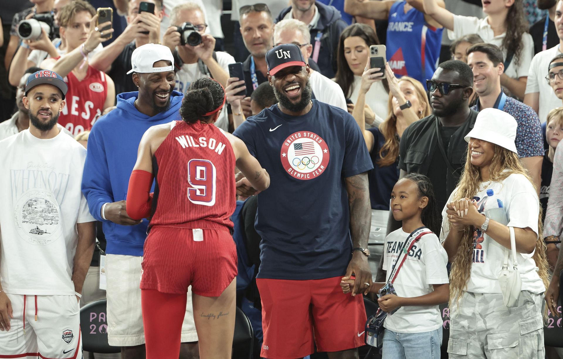 Bam Adebayo and A'ja Wilson spotted hanging out and getting into a car ...