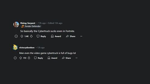 Comments from the community (Image via Reddit/Radioactive_IceCubes)