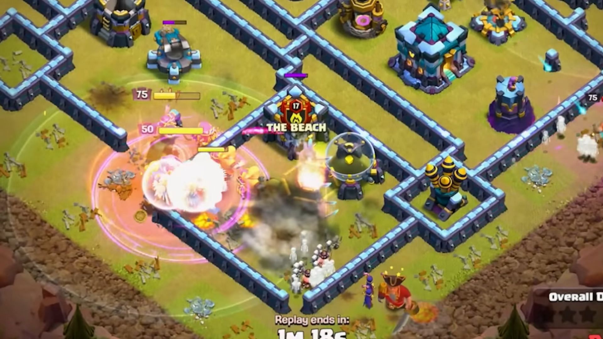 Pekka and Supe Wizards should be used together to clear the base core (Image via Supercell)