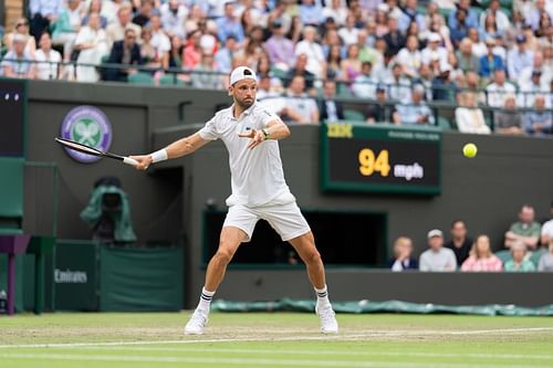 Grigor Dimitrov in action (Getty)