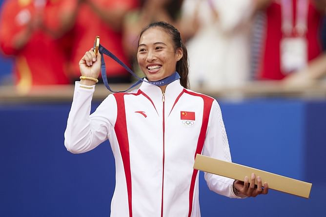 WATCH: Paris Olympics gold medal winner Zheng Qinwen's parents turn emotional watching Chinese script history at 2024 Games