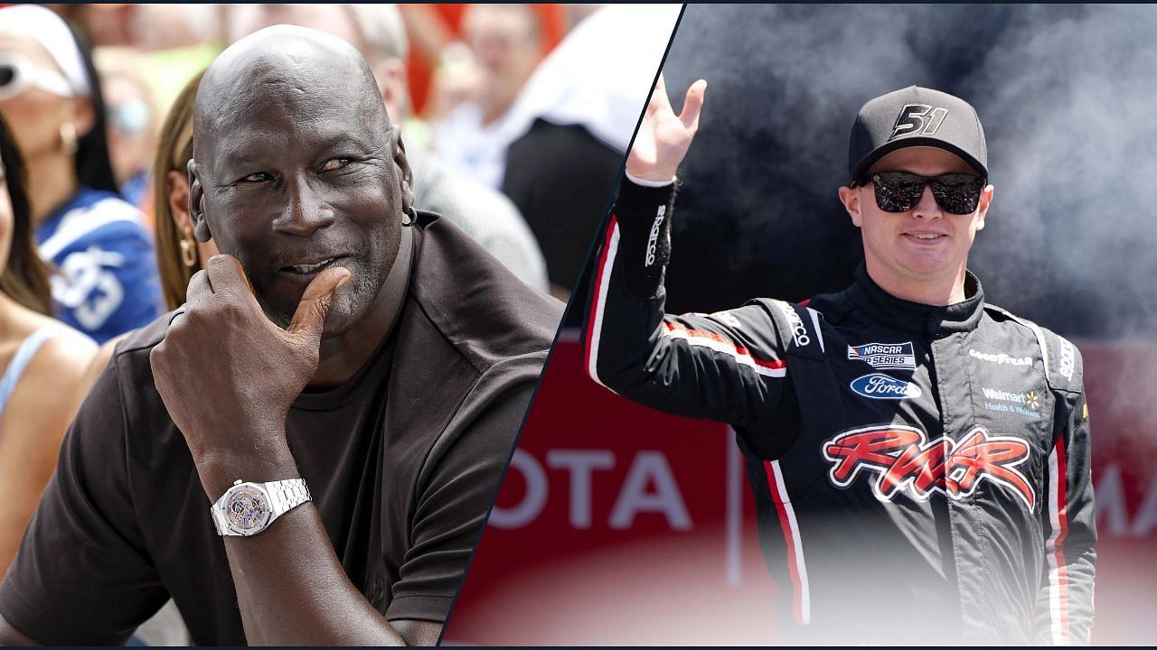 23 XI owner Michael Jordan, Justin Haley