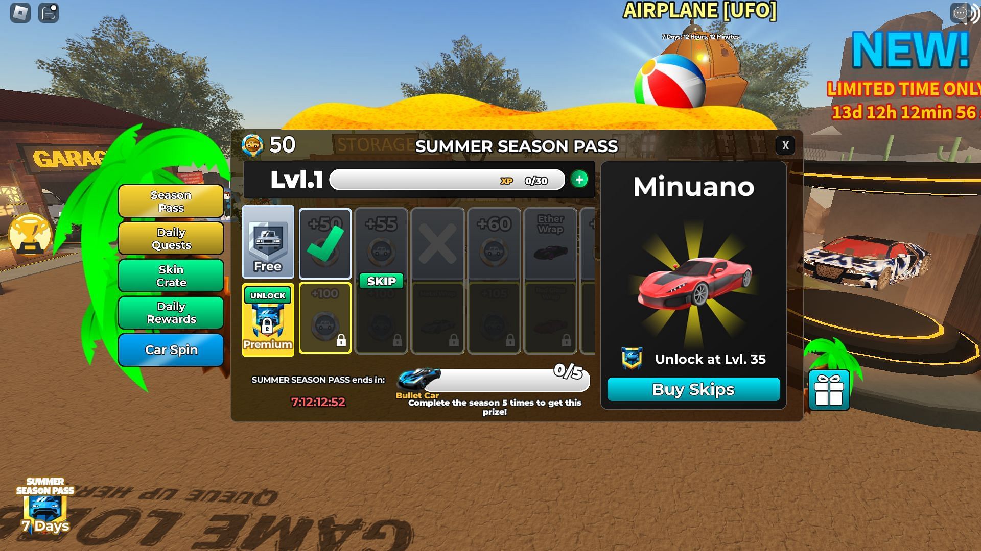 The Summer Season Pass (Image via Roblox)