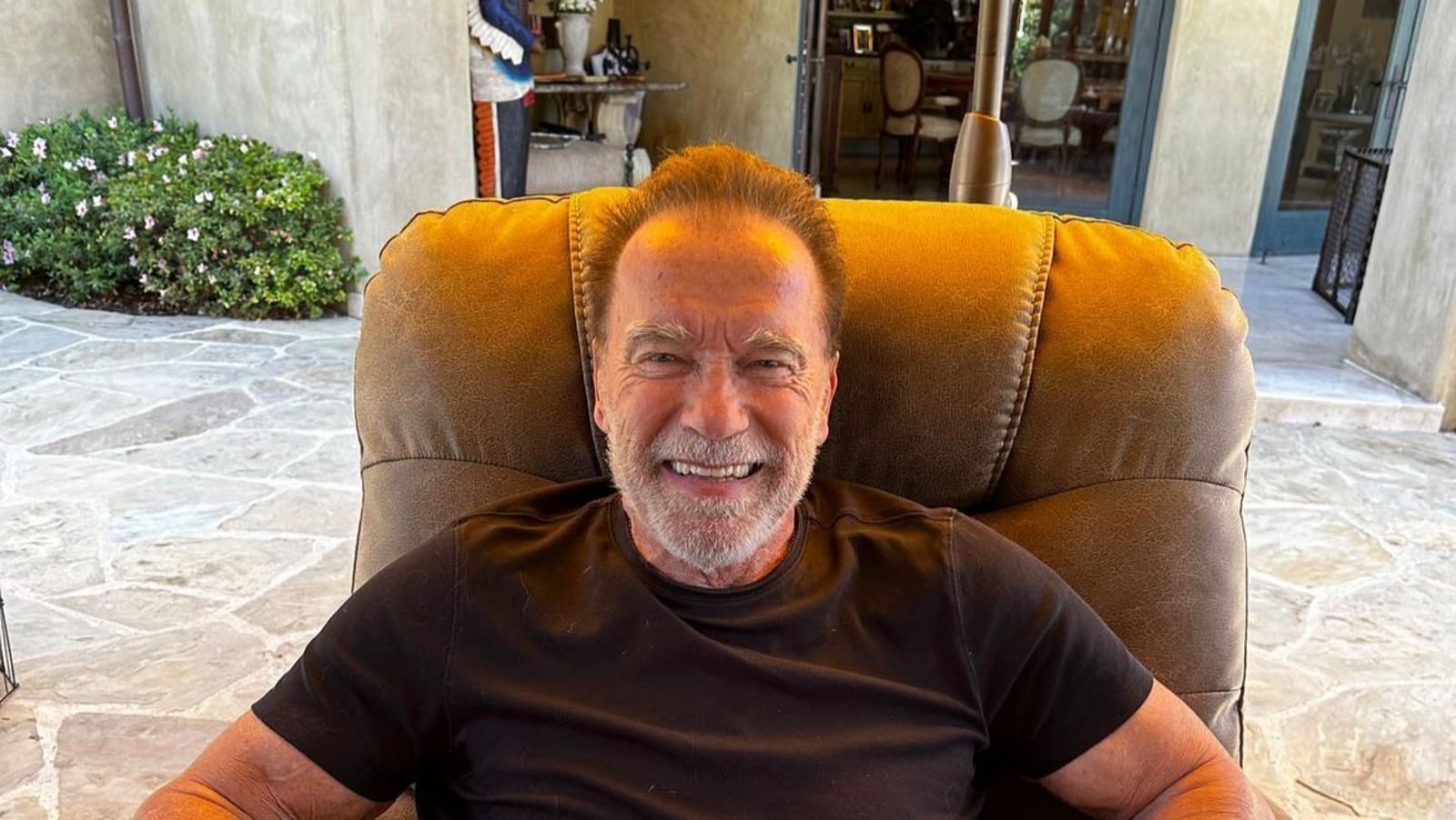 Arnold spending time at his $11.9 million mansion