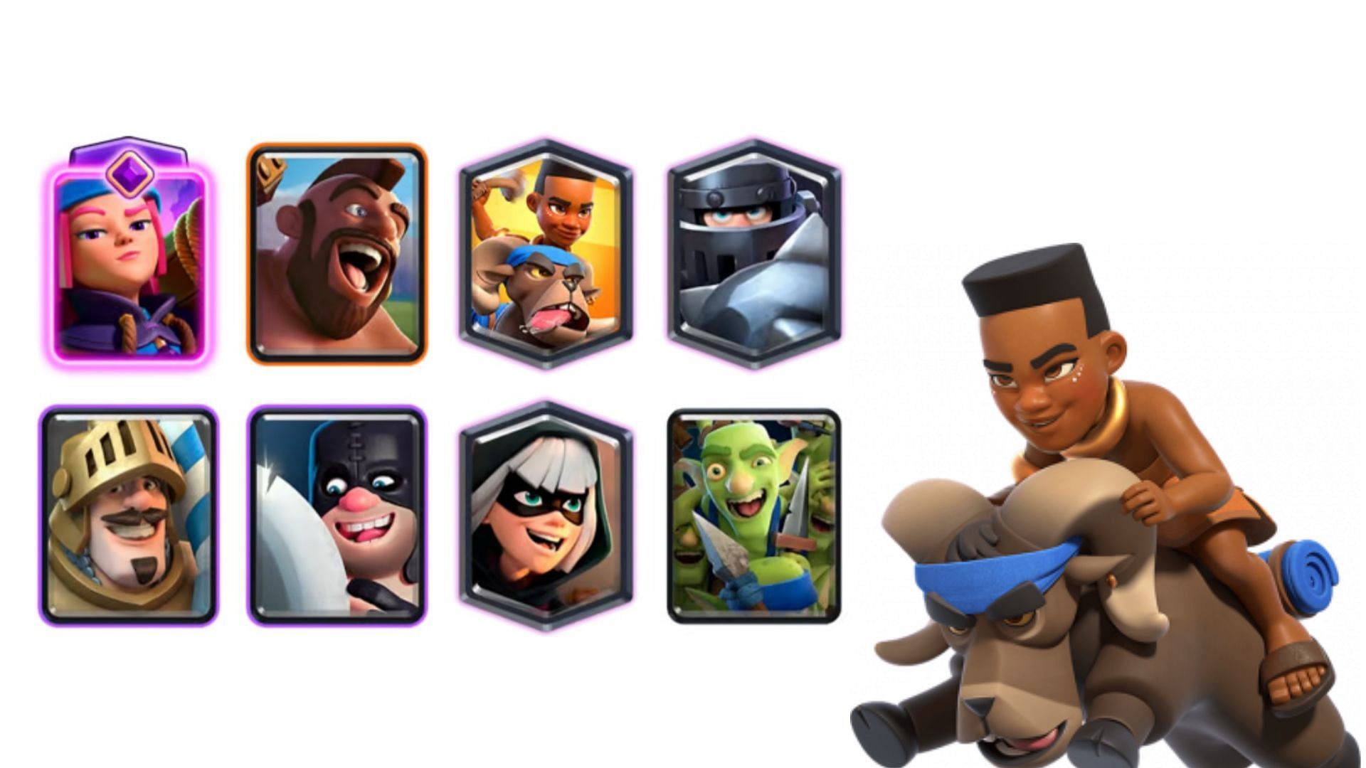 Ram Rider Hog Exec battle deck in Clash Royale (Image via Supercell)