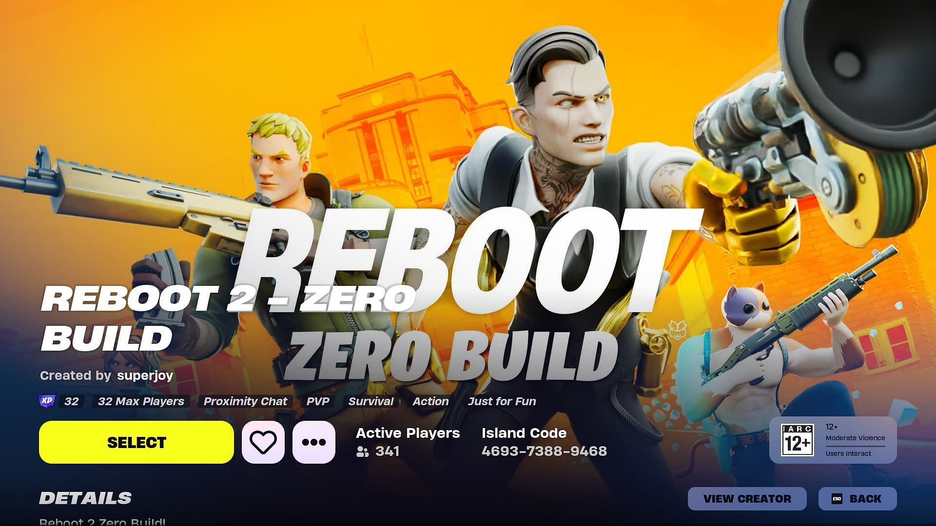 Fortnite Reboot 2 Zero Build: UEFN map code, how to play, and more