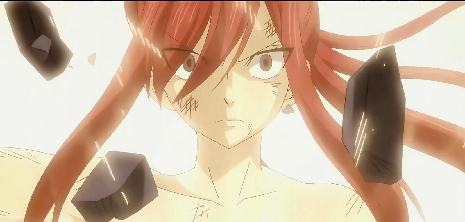 Erza (one of the anime characters like Tsunade) (Image via A-1 Pictures)