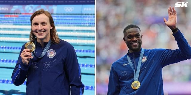 Katie Ledecky and Rai Benjamin were from the most successful U.S. colleges at the Paris Olympics (Source: Getty)