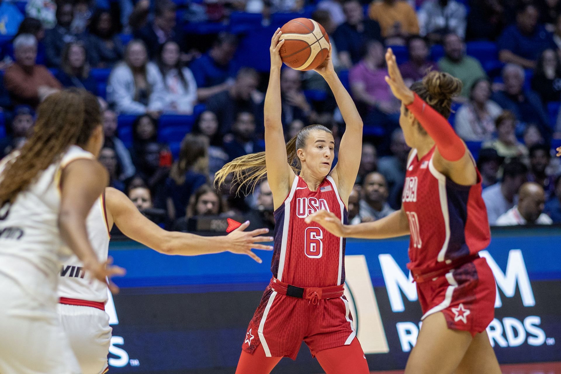 USA V Germany, Women. USA basketball showcase. - Source: Getty