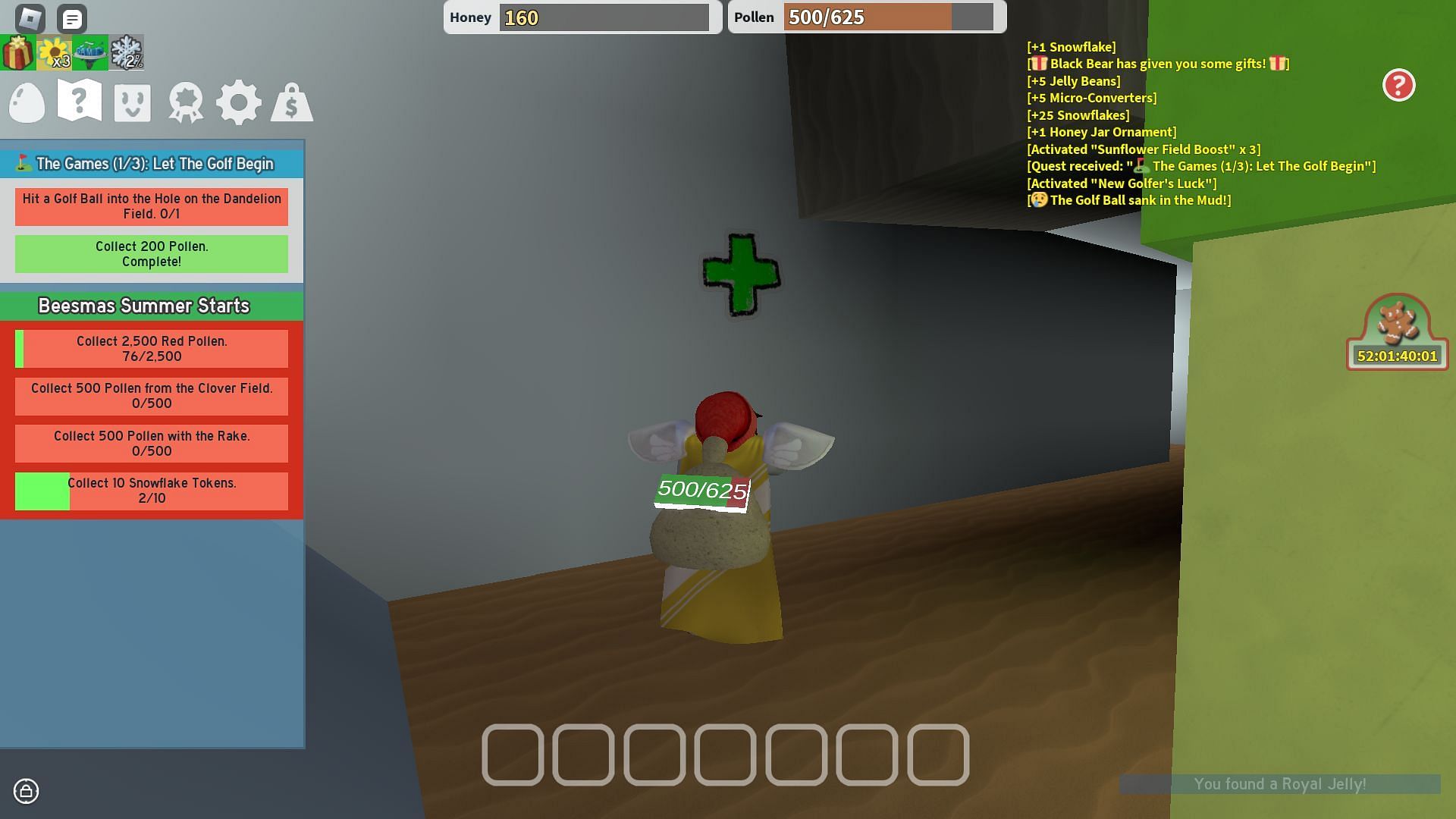 Finding a Sticker in the overworld (Image via Roblox)