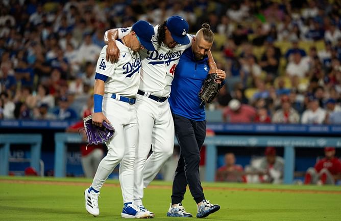 “He wasn’t ready”; “Feel so bad for him” - Dodgers fans sympathize as Brusdar Graterol leaves the game on season debut following hamstring injury