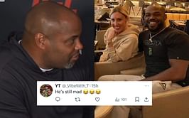 "He's still mad" - Fans react to Daniel Cormier apologizing to Jon Jones' fiancee under pressure from ex-UFC champion