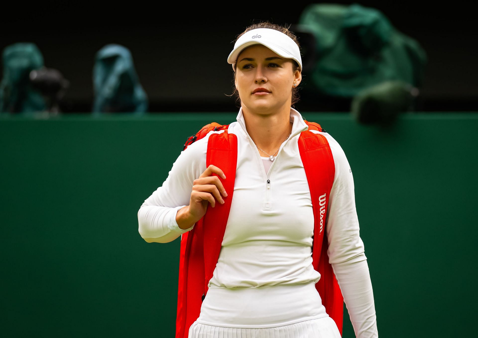 Anna Kalinskaya in action on Day Eight: The Championships - Wimbledon 2024 - Source: Getty