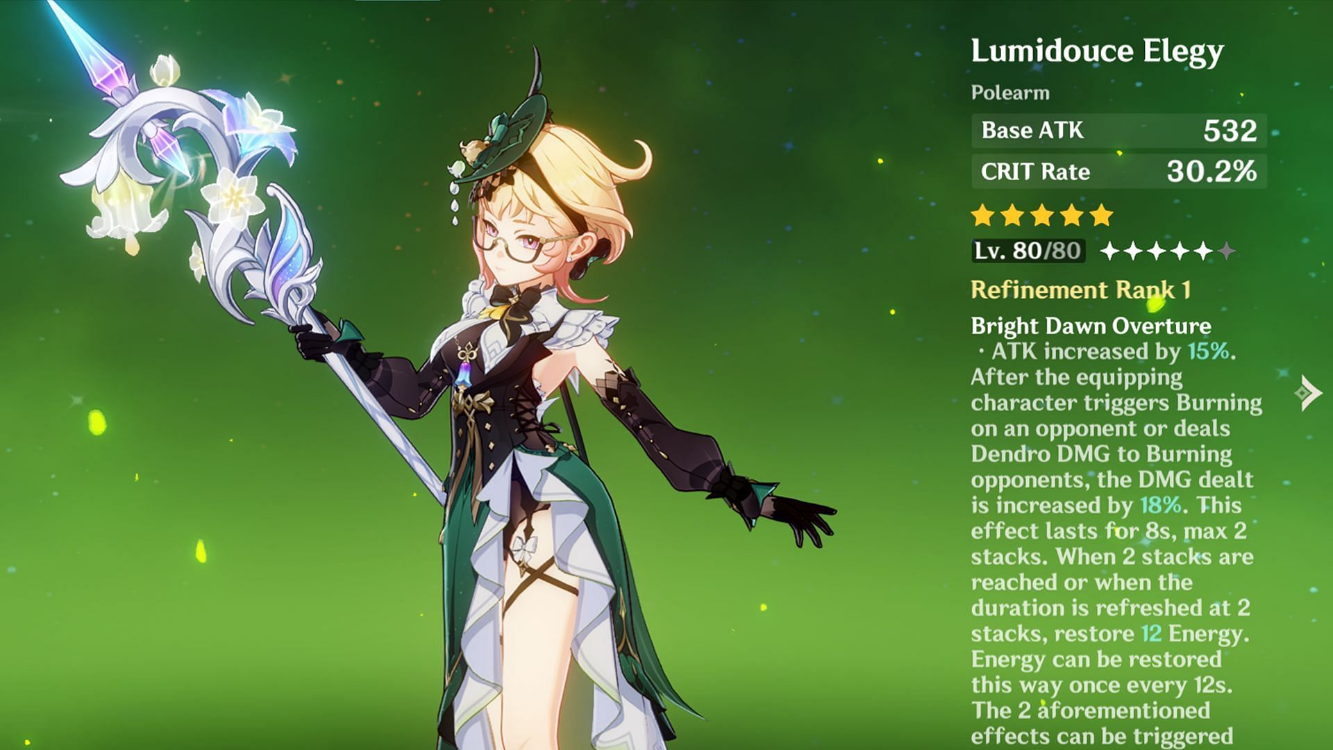 Lumidouce Elegy is Emilie&#039;s best weapon (Image via HoYoverse)