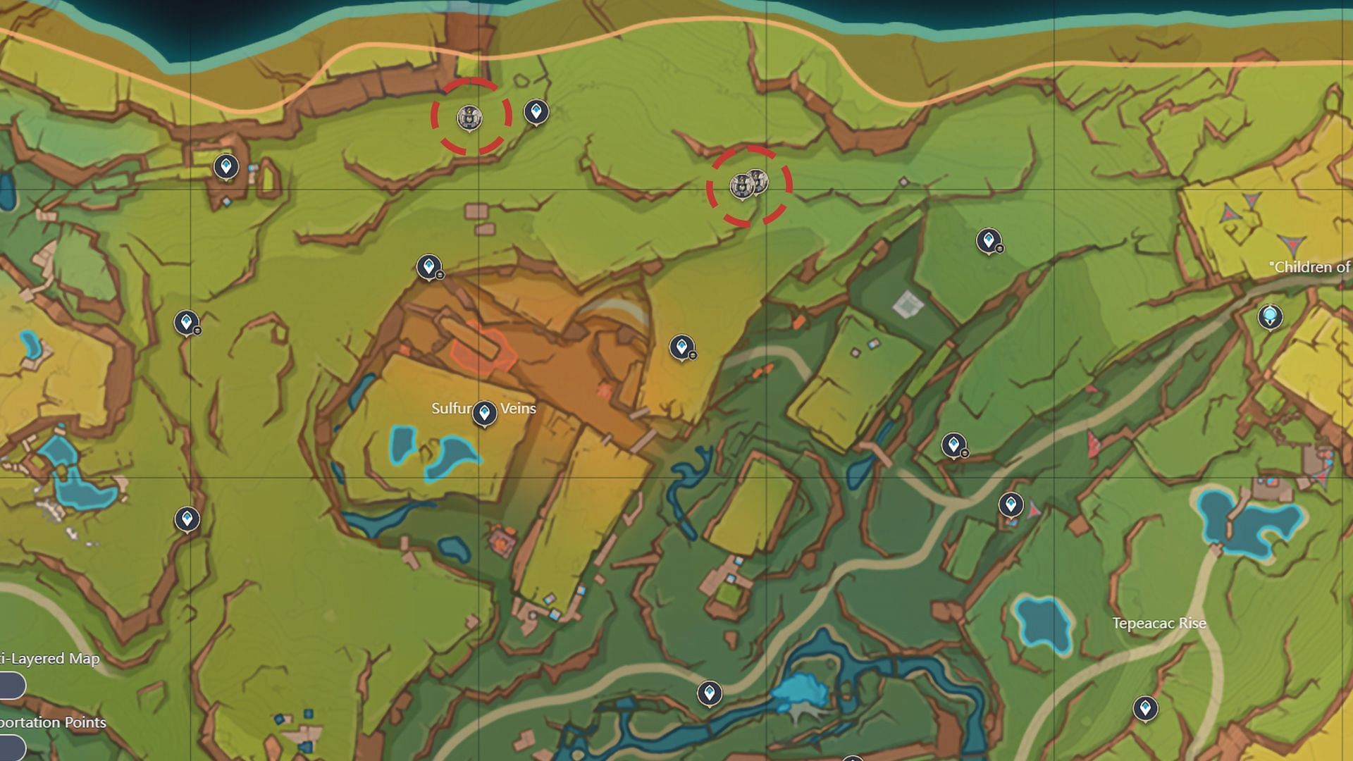 The Secret Source Automaton Hunter-Seeker location 1 (Image via HoYoverse)