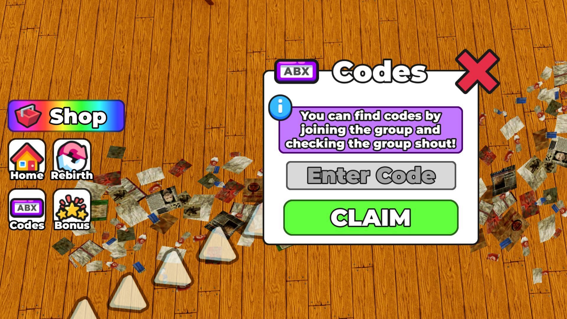 Redeem codes in Sell Burgers to Prove Mom Wrong (Image via Roblox)