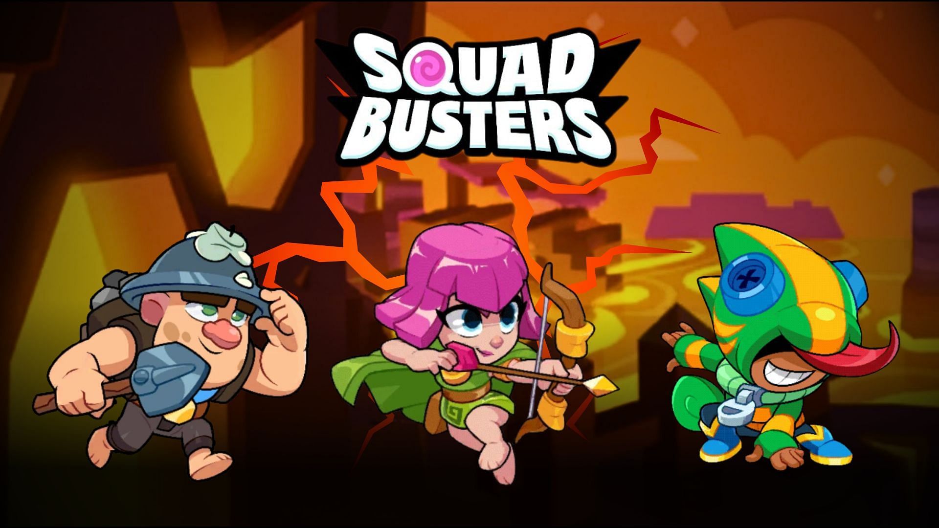 Lava World in Squad Busters