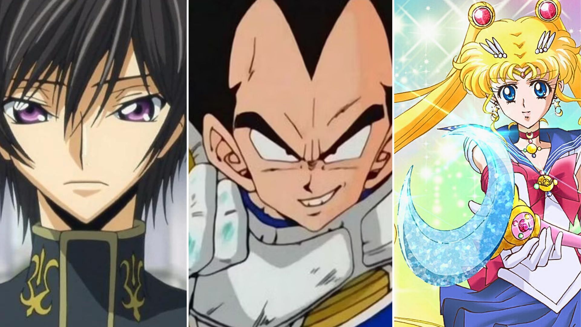 Lelouch vi Britannia, Vegeta, Sailor Moon 