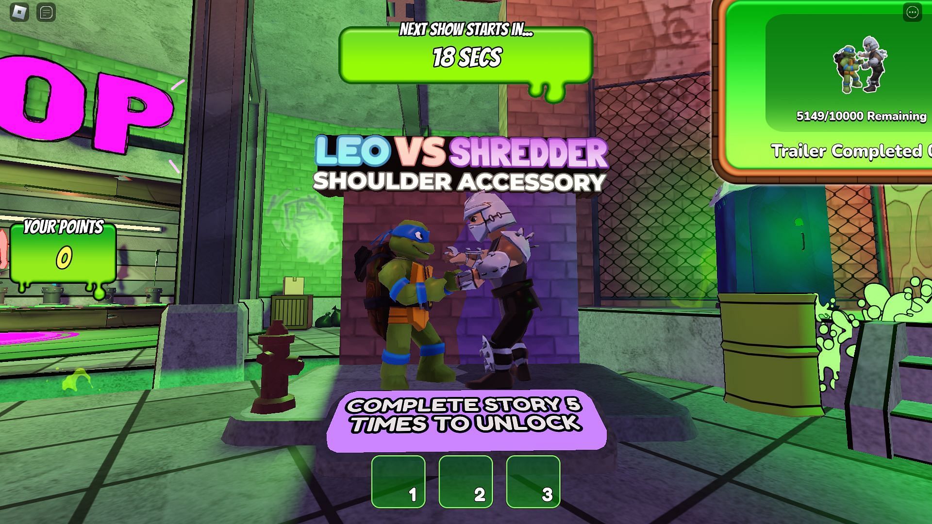 Leo vs Shredder UGC (Image via Roblox)