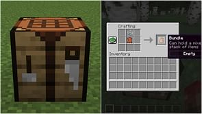 New Minecraft snapshot adds fast crafting feature for crafting table