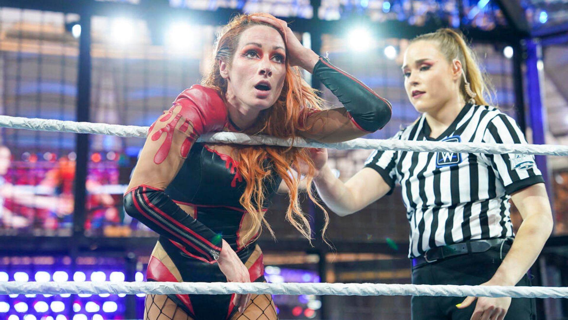 Becky Lynch at WWE Elimination Chamber 2024! [Image credit: WWE.com]