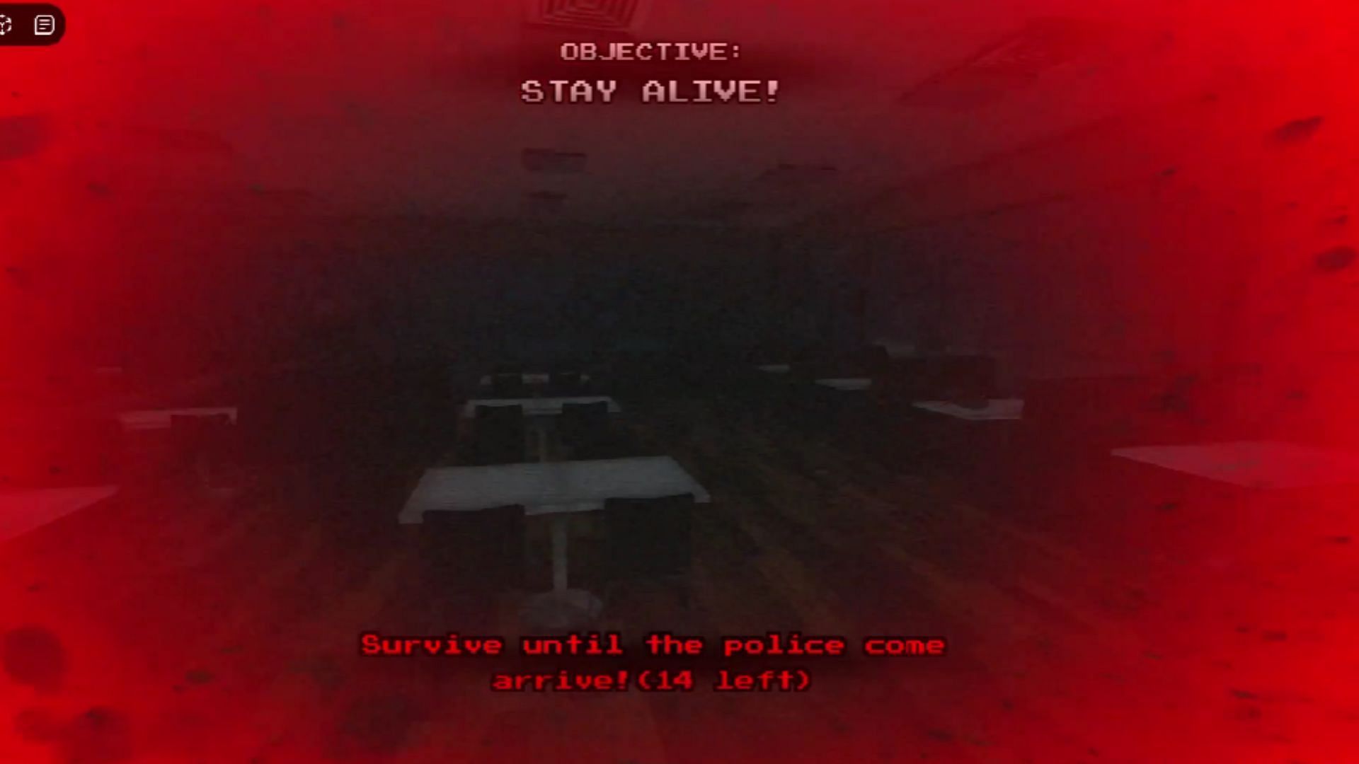 Get caught by the serial killer to trigger the Meaty ending (Image via Roblox)