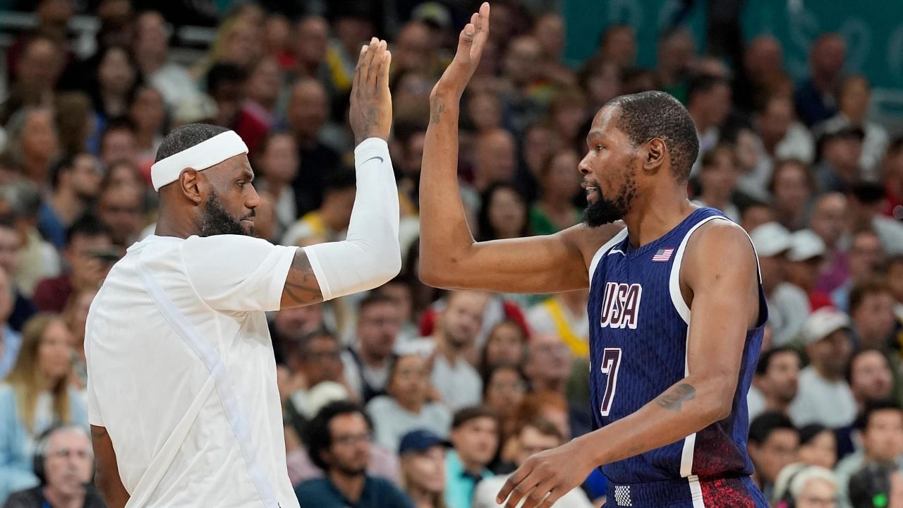 Kevin Durant and LeBron James react to Olympic scoring record (Image Source: IMAGN)