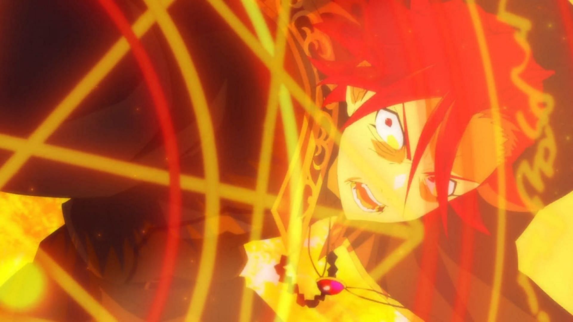 Sion uses his strongest fire spell (Image via Actas and Bandai Namco Pictures)