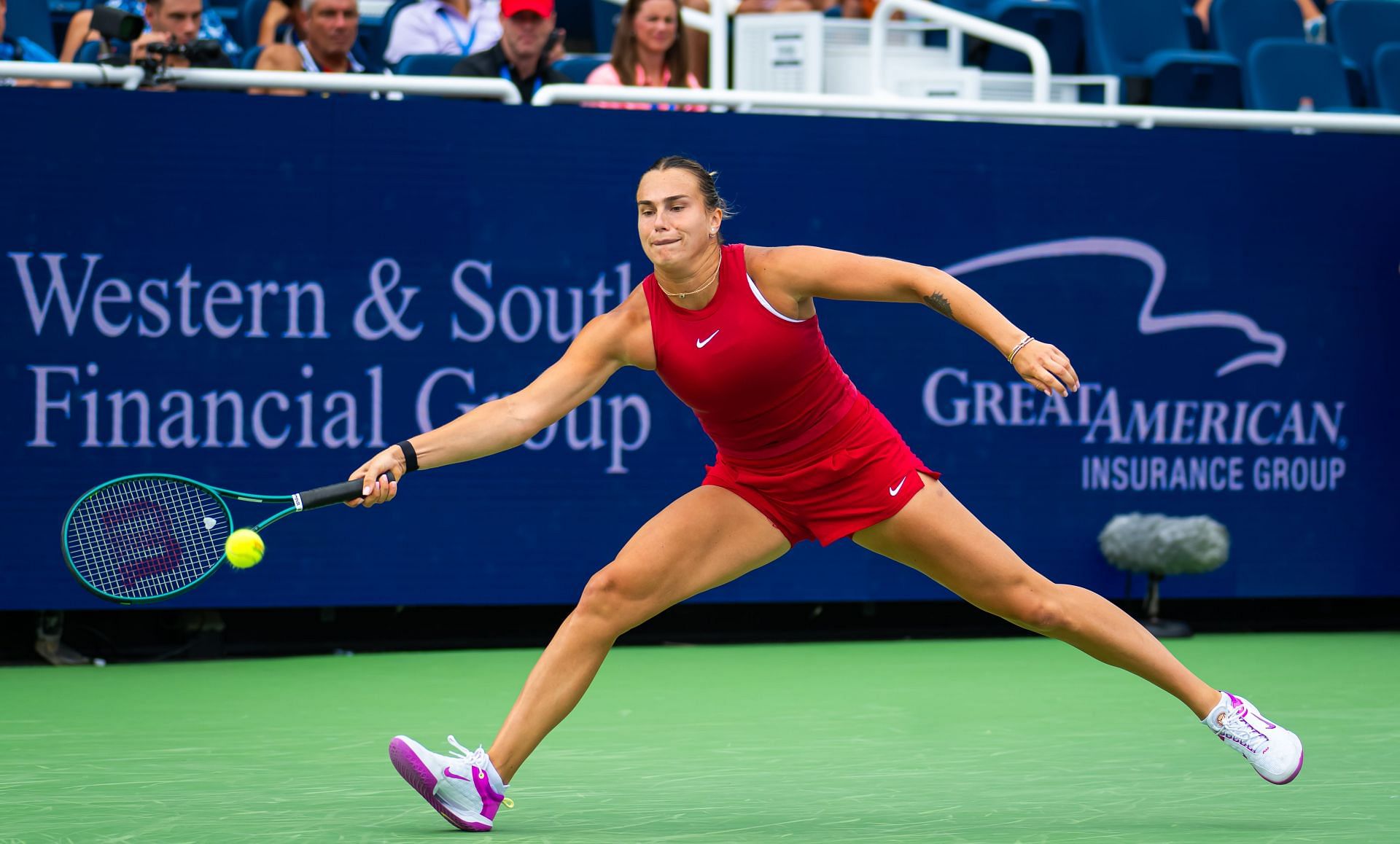 Aryna Sabalenka in action at the 2024 Cincinnati Open (Picture: Getty)