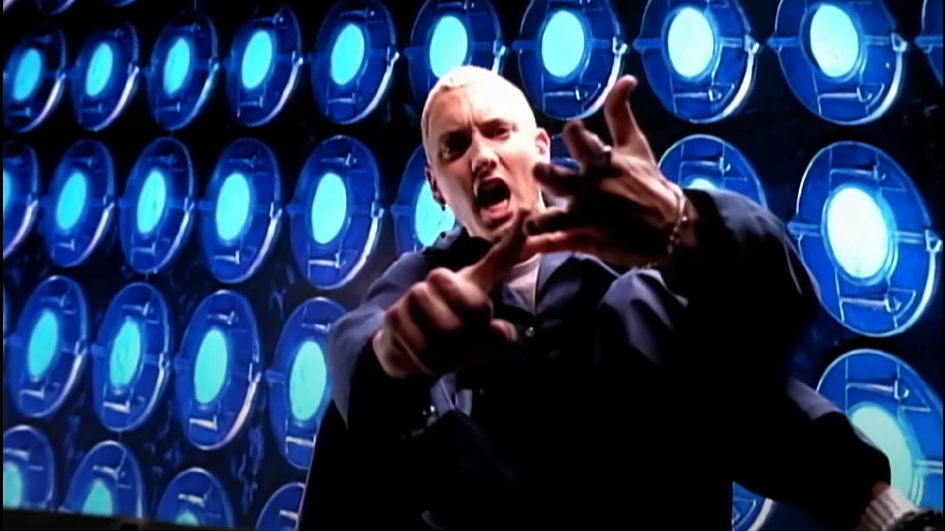 Eminem in the music video of My Name Is (Image via Interscope Geffen)