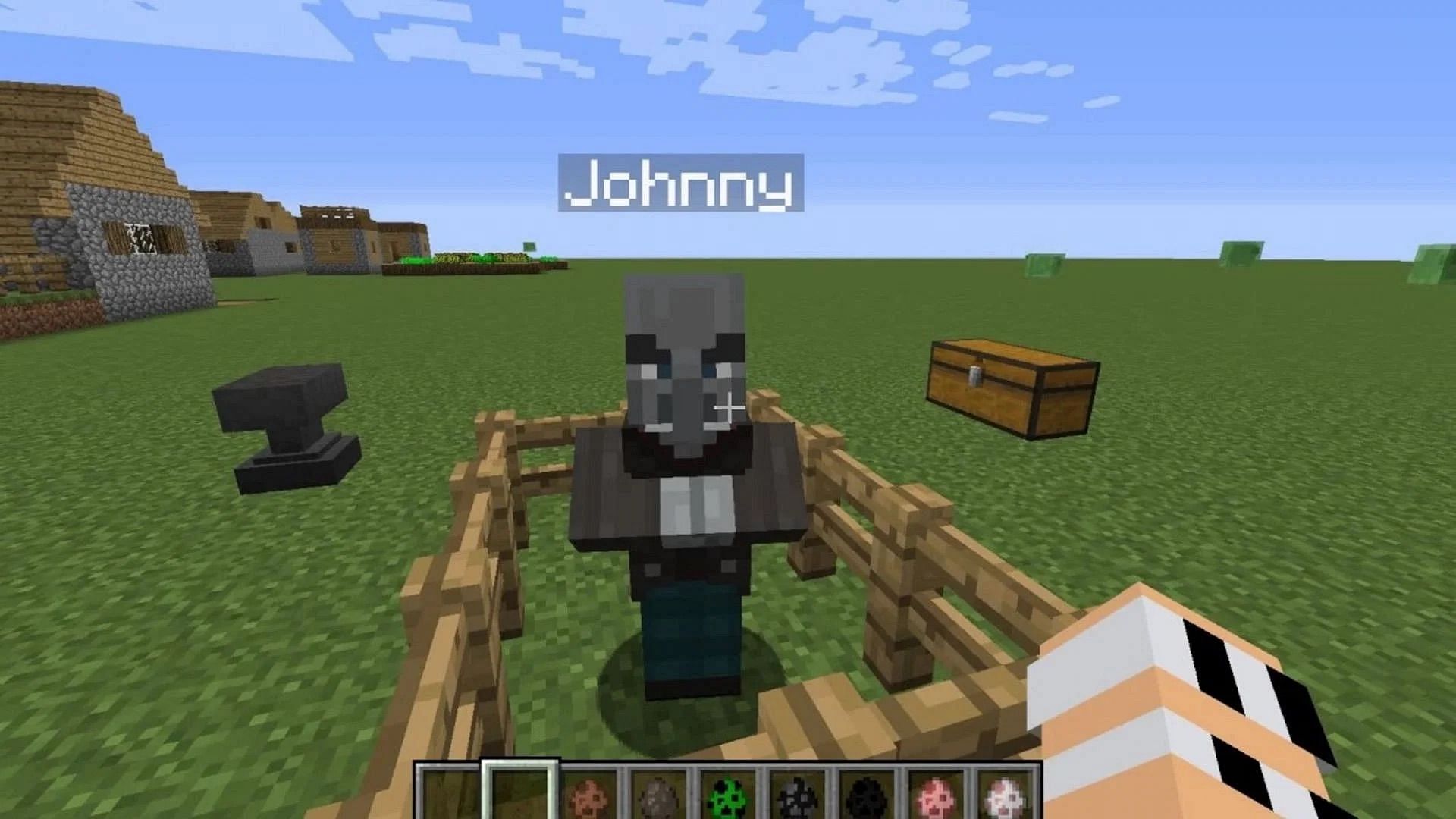 The Johnny easter egg (Image via Mojang Studios)